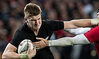 Jordie Barrett played at inside centre during the Auckland game against Australia