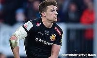 Henry Slade scored the opening try for Exeter