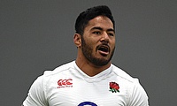 Manu Tuilagi was red carded during Sale's Premiership game against Northampton