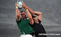 James Ryan (left) scored the opening try for Ireland