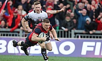 Andrew Conway has played 150 times for Munster scoring 50 tries