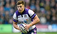 Huw Jones scored a hat-trick for Scotland
