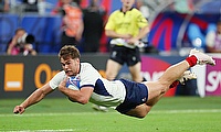 Damian Penaud was one of the try scorer for France