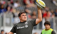 Jamie George scored two tries for Saracens