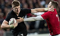 Jordie Barrett scored the opening try for Hurricanes