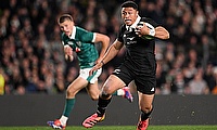 All Blacks wing Caleb Clarke will miss the four-Test Springboks series after suffering a shoulder tendon injury