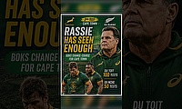 Rassie Has Seen Enough - Boks Change Course For Cape Town