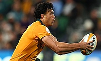 Joseph-Aukuso Suaalii will make his first Wallabies start on the wing as Australia face world champions South Africa in Perth.