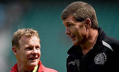 Mark McCall, left, has led Saracens to a European and domestic double