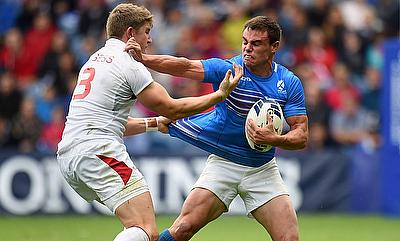 Phil Burgess (left) scored a try for GB Royals in the final.