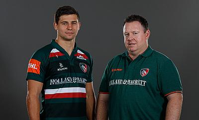 Ben Youngs and Matt O'Connor during the launch