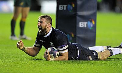 John Barclay touches down for Scotland