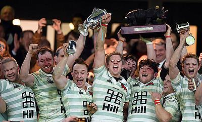 Cambridge Men's team celebrating the win over Oxford