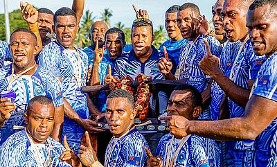 Waisale Serevi joins the winning Police team