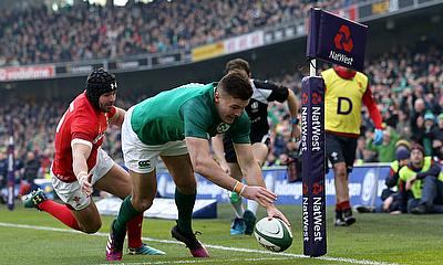Two tries from Jacob Stockdale halted a Welsh comeback in Dublin