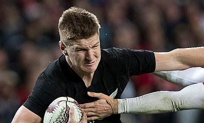 Jordie Barrett was red-carded during the Perth game against Australia