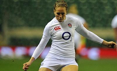 Emily Scarratt was one of England's try scorer