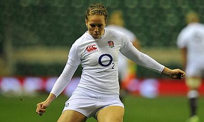 Emily Scarratt celebrated her 100th cap for England with a win