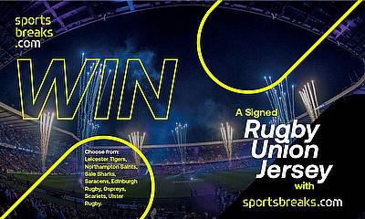 Win a signed Rugby Union jersey from your favourite club with SPORTSBREAKS.com