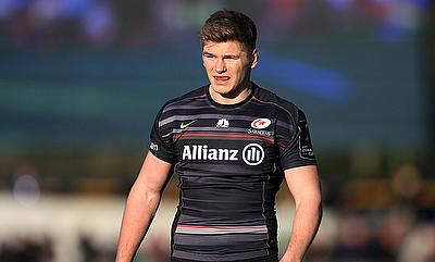 Owen Farrell kicked five points as Saracens suffered a defeat to La Rochelle
