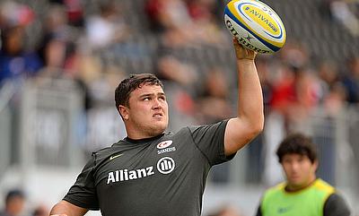 Jamie George scored two tries for Saracens