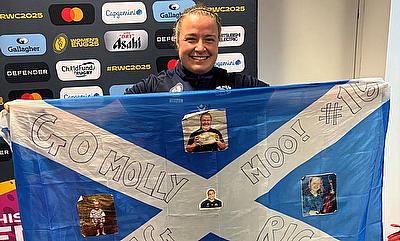 Flag day for Molly Wright: Scotland star celebrated for 'hard work' and 'enthusiasm'