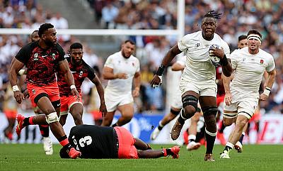 Maro Itoje in action for England during the last World Cup in France Itoje targets 2027 World Cup glory as England land favourable draw