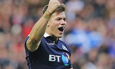 Huw Jones scored twice for Scotland