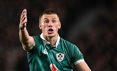 Sam Prendergast is a doubt for Ireland’s Nations Championship opener against Argentina after suffering a wrist injury in Leinster training. Sam Prendergast is a doubt for Ireland’s Nations Championship opener against Argentina after suffering a wrist injury in Leinster training.
