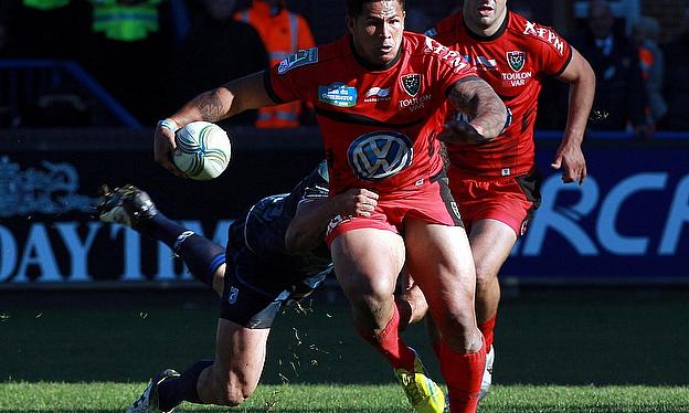 David Smith went over for one of Toulon's tries