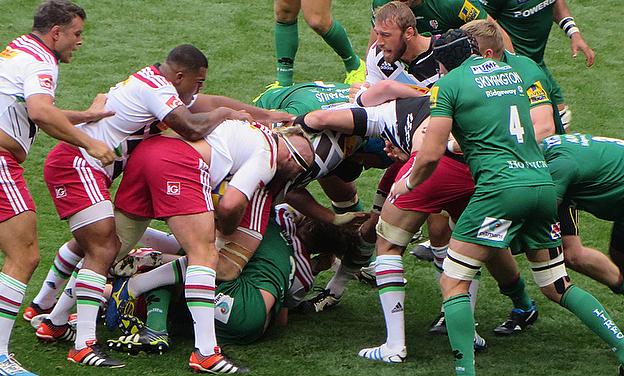 Robshaw and Marler taking control of the Maul against London Irish