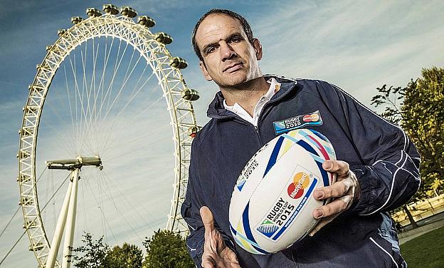 Martin Johnson with the Mastercard World Cup Campaign