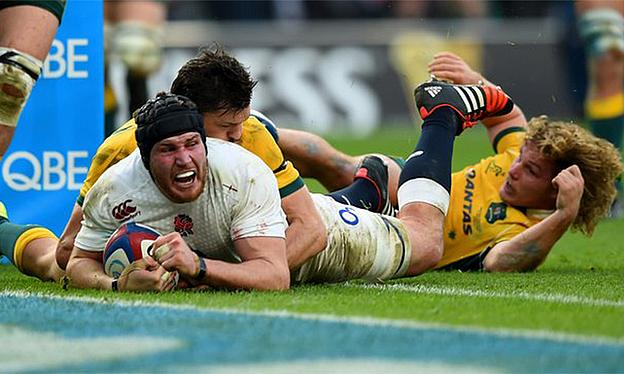 Ben Morgan had a stand out performance for England with two tries to his name