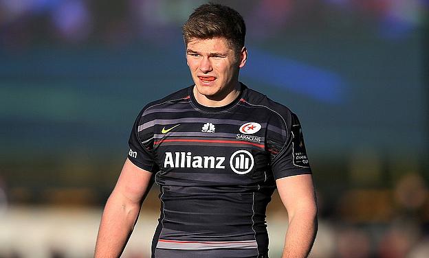 Owen Farrell has suffered a worrying knee injury*