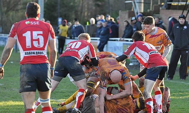 Action from Sedgley Park Tigers beating Hull Ionians