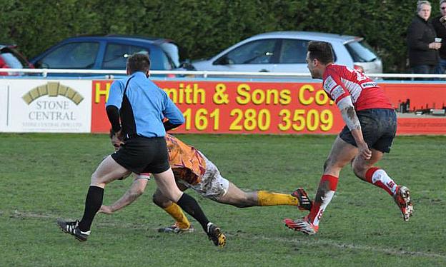 Action from Sedgley Park Tigers beating Hull Ionians