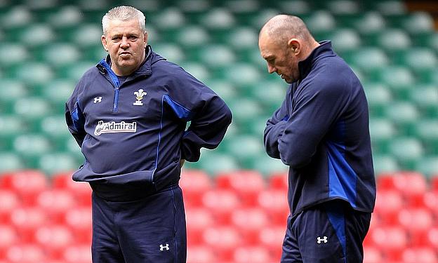 Wales assistant coach Robin McBryde, right, is expecting a tough test against Scotland