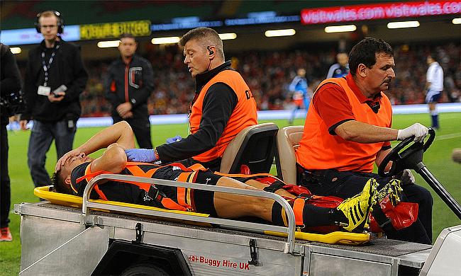 Rhys Webb was injured during Wales' 23-19 World Cup warm-up victory over Italy