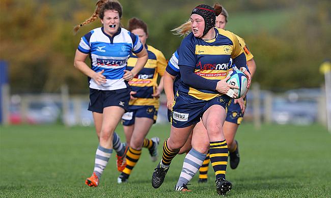 Laura Keates on the charge for Worcester