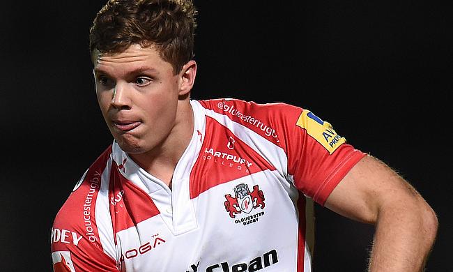 Henry Purdy crossed for Gloucester's first try against Zebre