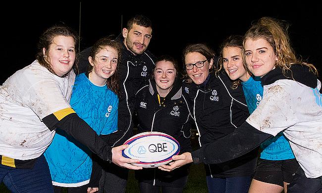 Hornettes RFC welcomed 2014 Women’s Rugby World Cup winner Rochelle Clark and England winger Jonny May