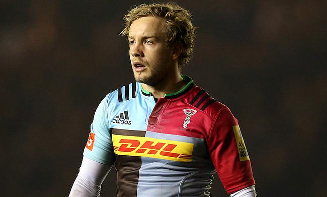 Harlequins' Charlie Walker scored twice in the win over Bath