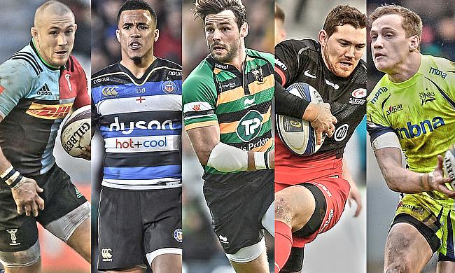 European Super Leagues full backs: Mike Brown, Anthony Watson, Ben Foden, Alex Goode and Mike Haley
