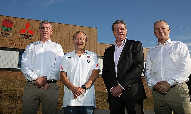 Dean Ryan, Head of international player development England Rugby, Eddie Jones, Head Coach of England Rugby, Lance Bradley and Nigel Melville