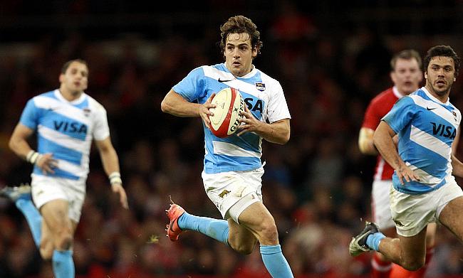 Nicolas Sanchez (centre) added 17 points for Argentina in the previous game against All Blacks.