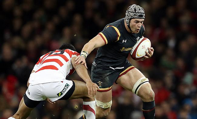 Wales flanker Dan Lydiate scored his first international try in his 59th Wales Test on Saturday