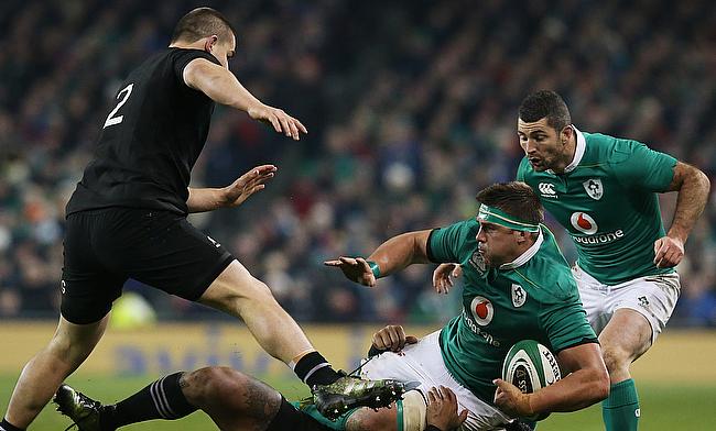 CJ Stander, second from right, Rob Kearney, far right, and Simon Zebo are fighting to be fit for Saturday's clash with Australia
