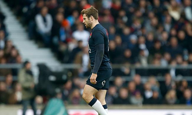 England's Elliot Daly walked off dejected after seeing red