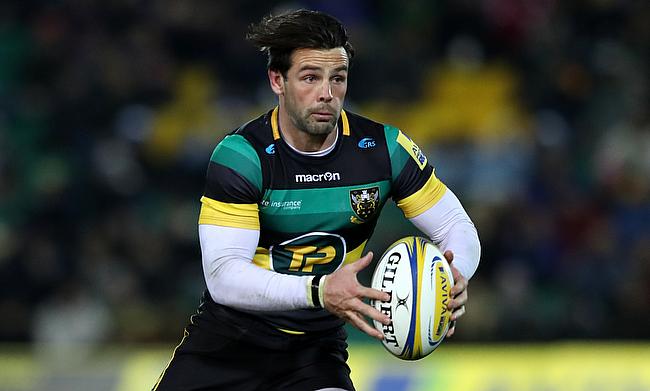 Ben Foden scored Northampton's first try against Sale