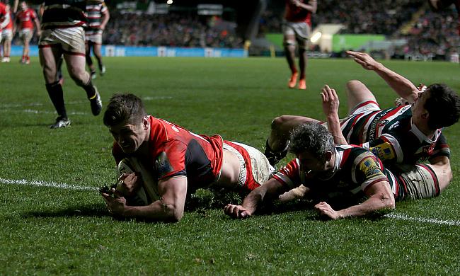 Owen Farrell goes in for the only try of the game